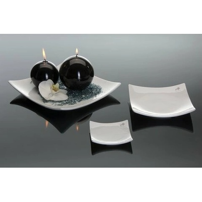 Sandra Rich Porcelánová dekoračná podložka biela 10 x 10 cm