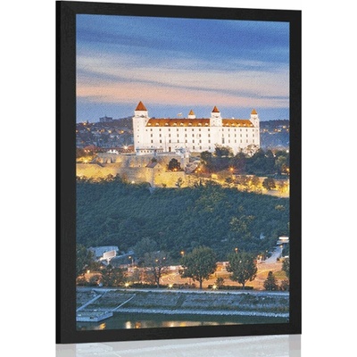 Plakát pohled na Bratislavský hrad - 40x60 no frame