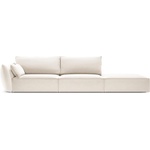 Mazzini Sofa Бежов кадифен диван ляв ъгъл 264 cm Vanda - Mazzini Sofas (MAZ_3SOR_51_F1_VANDA1)