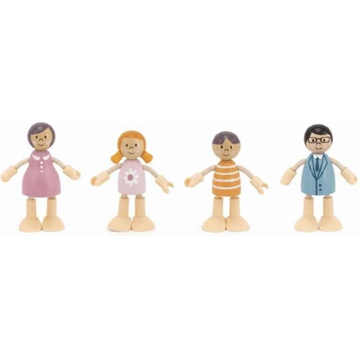 Viga Toys Дървен комплект Viga Toys PolarB - Семейство кукли (44061)