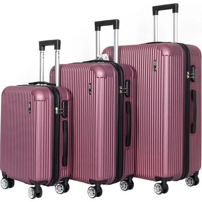 Aga Travel Sada kufrov MR4652 Vínová 93 l 63 l 33 l