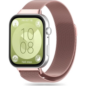 Tech-Protect Стоманена верижка за смарт часовник Huawei Watch Fit 3 от Tech-Protect MilaneseBand - Rose Gold (5906302310487)