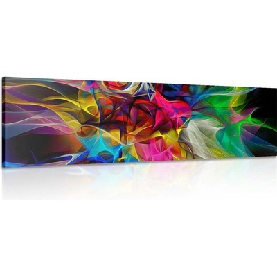 Obraz abstraktní barevný chaos - 135x45