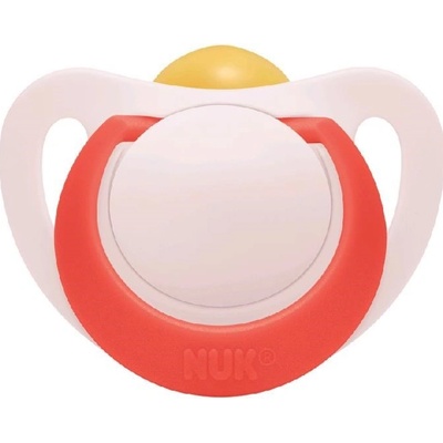 Nuk dojčenský latex cumlík Star červená