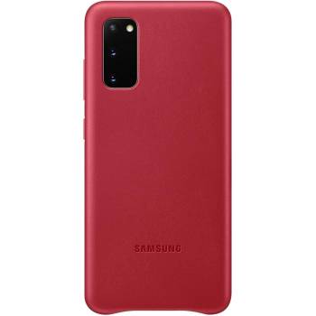 Samsung Оригинален Кожен Калъф за Samsung S20 Plus, Leather Cover Case EF-VG985LREGWW, Червен (EF-VG985LREGWW)