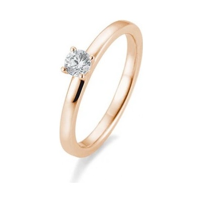 Sofia Diamonds prsteň z ružového zlata s diamantom BE41 05993 R