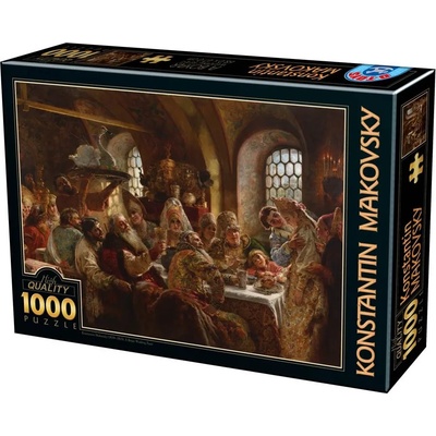 D-Toys - Puzzle Makovsky: A Boyar Wedding Feast - 1 000 piese