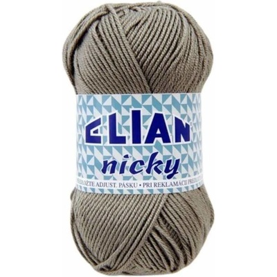Pletací příze Elian Nicky 4198 - šedá