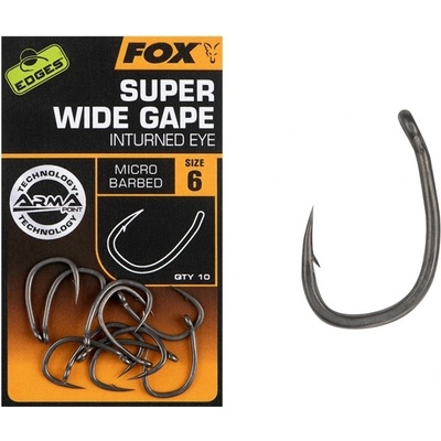 FOX Edges Armapoint Super Wide Gape In-Turned Eye vel.4 10ks – Zboží Mobilmania