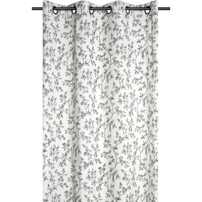 STOF Okenní závěs s lněným efektem, CLARINE, 140 x 260 cm bílý