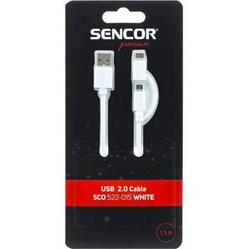 Sencor SCO 522-015 WH USB A/M-Micro B/C