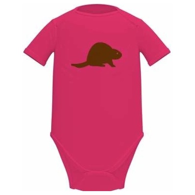 Dětské body krátký rukáv BIO Bobr