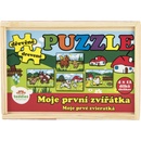 Teddies 00512014 Puzzle Moje první zvířátka 4x12 dílků