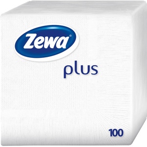 Zewa Еднопластови салфетки Plus, 100 бр (2574754)