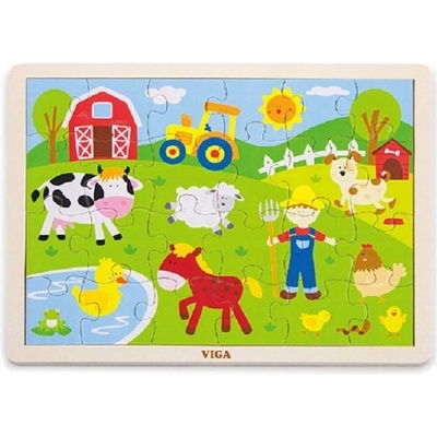Viga puzzle farma hračky