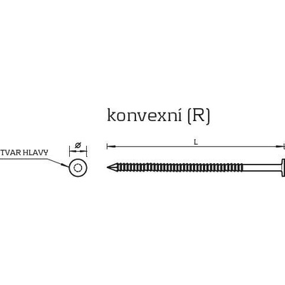 KMR-BEA KONVEXNÍ Hřebíky R20° – plastová páska Varianta: R20 42 x 150 BK Konvex
