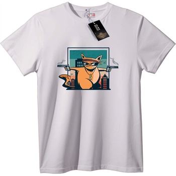 NOONEBRAND Тениска Мафиотска котка - M, Black