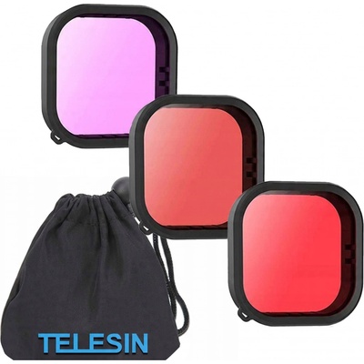 Telesin Sada vodotěsných filtrů pro GoPro Hero 11 / 10 / 9 GP-FLT-904 – Hledejceny.cz