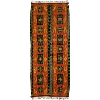 Ikat Sumba přehoz na postel tkaná textilie 260 x 120 cm