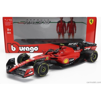 Bburago Ferrari F1 Sf 23 Team Scuderia Ferrari N 55 Season 2023 Carlos Sainz Exclusive Carmodel Červená Černá 1:18