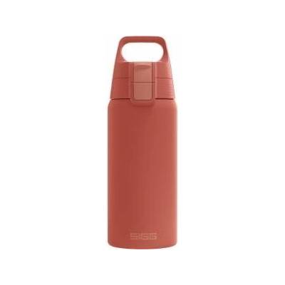 SIGG - Insulated drinking bottle - Thermos bottle Shield Therm One Eco Red - carbonated drinks - leak-proof - dishwasher safe - BPA-free - 90% recycled stainless steel - rust red - 0.5L - 6022.40