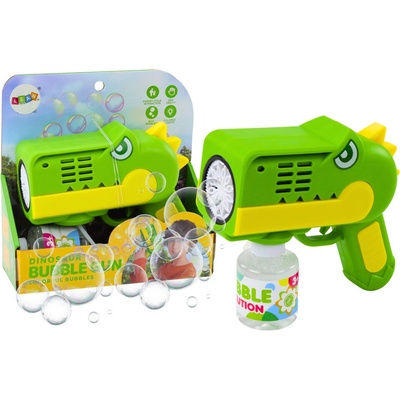 Mamido Pištoľ bublifuk dinosaurus zelený