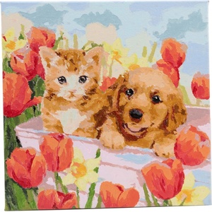 Craft Buddy Рисуване по номера Craft Buddy - Слънчева светлина в полето на лалетата (CBPBN-3030-020)