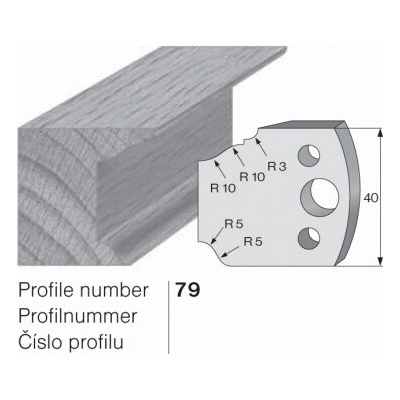 IGM profil 079 - pár omezovačů 40x4mm SP