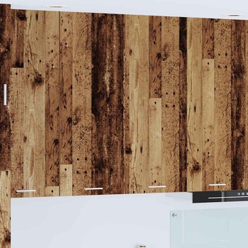 vidaXL Висящ шкаф Riga Старо дърво 80 x 31 x 100 см Инженерно дърво (884368)