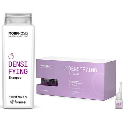 Framesi Комплект ампули и шампоан против косопад Framesi Morphosis Densifying 250/12x