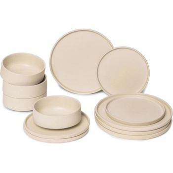 Bonami Керамичен кремав комплект от 12 части Malia - Bonami Selection (68987)