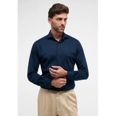 Eterna modern fit pánska bavlnená Jersey košel'a tmavomodrá