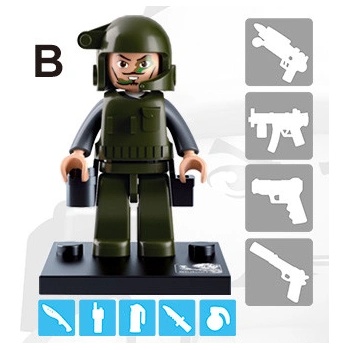 Sluban B0586B Figurky Policajti a zloději 1 ks