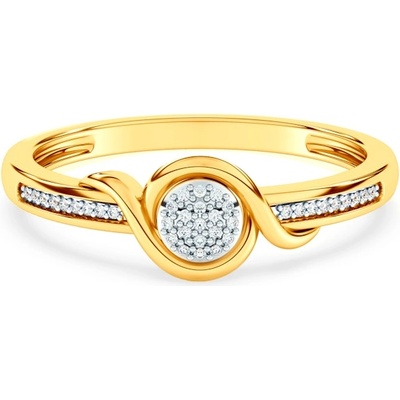 SAVICKI Годежен пръстен savicki: двуцветно злато, диамант