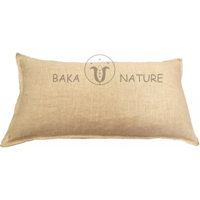 BAKA NATURE Nahrievací vankúš Pohankový 35cm x 20cm v ľanovej obliečke natural