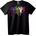 NOONEBRAND Тениска Adidas с цветни пръски - 3XL, Black