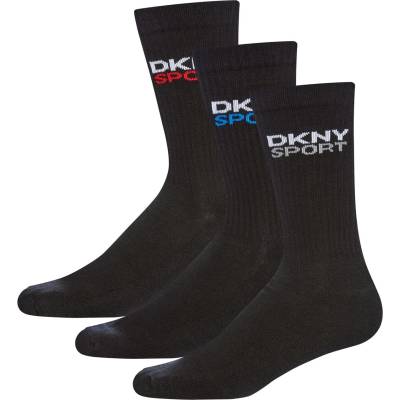 DKNY Мъжки чорапи DKNY 3 pack Mens Sport Socks Dogwood - Black