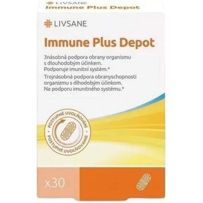 Livsane Immune Plus Depot kapsúl Vitamín C+D+zinok 30 ks
