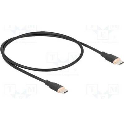 Delock 81237 USB 2.0 USB C vidlice z obou stran zlacený 0,5m černý