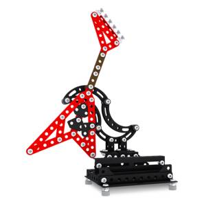 MetalCraft Метален конструктор MetalCraft, Стойка за телефон - Китара JS, червена (M3189-R)