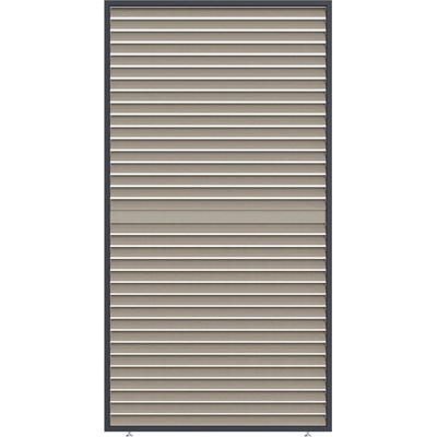 Rojaplast PANEL ZASTÍNĚNÍ WOOD, SKLÁPĚCÍ LAMELY, HORIZONTÁLNÍ 1,3 m pro bioklimatickou pergolu – Sleviste.cz