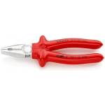 KNIPEX Комбинирани клещи, хромирани, VDE 1000V гумирана червена ръкохватка 200мм, Knipex (K0307200)