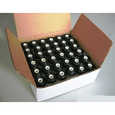 Texi Predvinuté spodné vyšívacie nite BOBBINS 75D - black - BIG