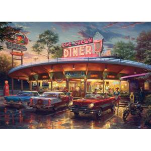 Schmidt Spiele - Puzzle Blend Cota: American restaurant - 1 000 piese