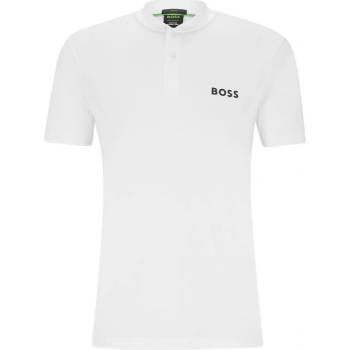 Boss x Matteo Berrettini Polo Shirt With Boomber Style Collar white
