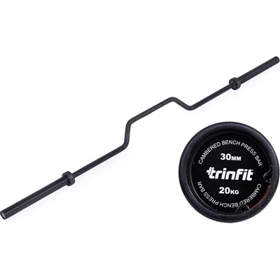 TRINFIT Olympijská osa Cambered bar BLACK 2200 mm 50 mm