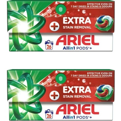 Ariel Plus prací kapsle Extra Clean 2 x 26 PD