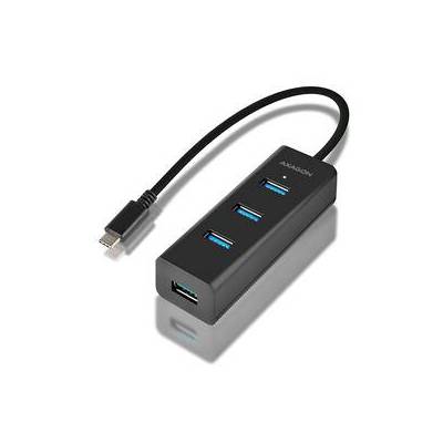 USB Hub Axagon USB-C / 4x USB 3.0, Micro USB (HUE-S2C) černý