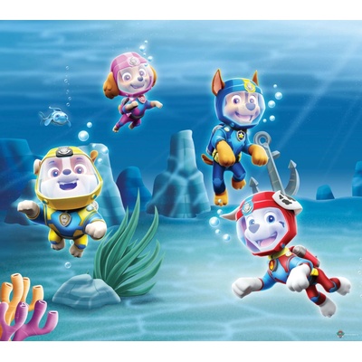 DĚTSKÉ ZÁVĚSY PAW PATROL SEA (SADA 2 KS, LIGHT)