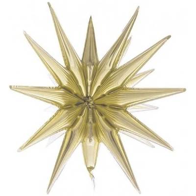 GoDan Hvězda 3D champagne 50x46cm fóliový balónek